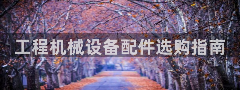 金年会app官网下载：工程机械设备配件选购指南