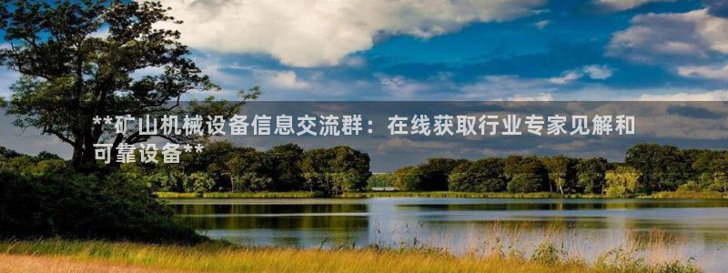 金年会官方在线登录网址是多少啊：**矿山机械设备信息交流群：在线获取行业专家见解和
可靠设备**