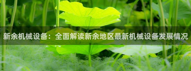 金年会官方登录入口：新余机械设备：全面解读新余地区最新机械设备发展情况