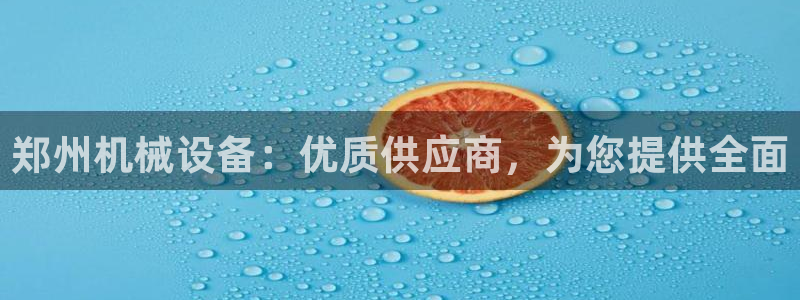 金年会平台官网：郑州机械设备：优质供应商，为您提供全面